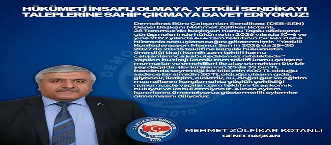 SEFALET ÜCRETİNE HAYIR!